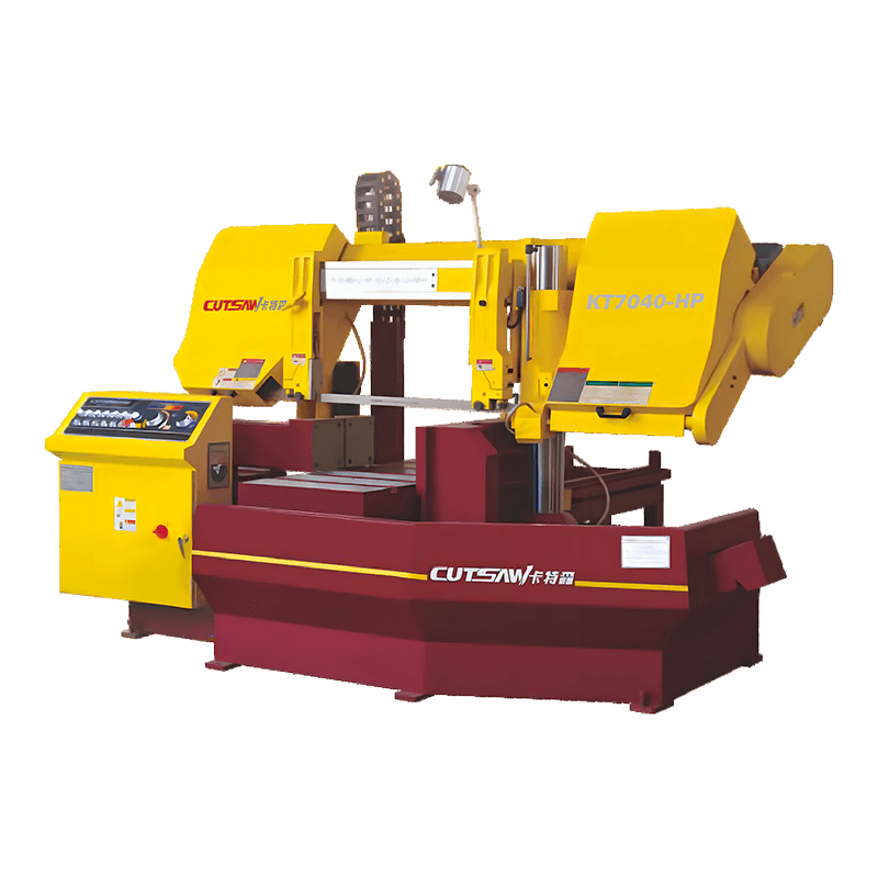 KT7040-HP CE Semi-awtomatikong Metal Band Sawing Machine na may Hydraulic Double Column